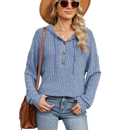 Sudadera con capucha de manga larga holgada informal de moda para mujer de otoño e invierno