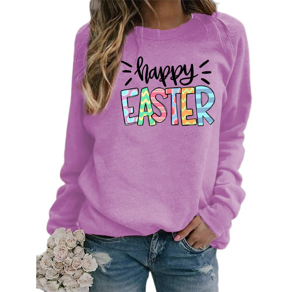 Sudadera con capucha de manga larga y cuello redondo con estampado de letras informal para mujer
