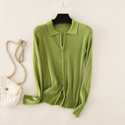 Women Casual Solid Color Base Lar Knit Top Sweater