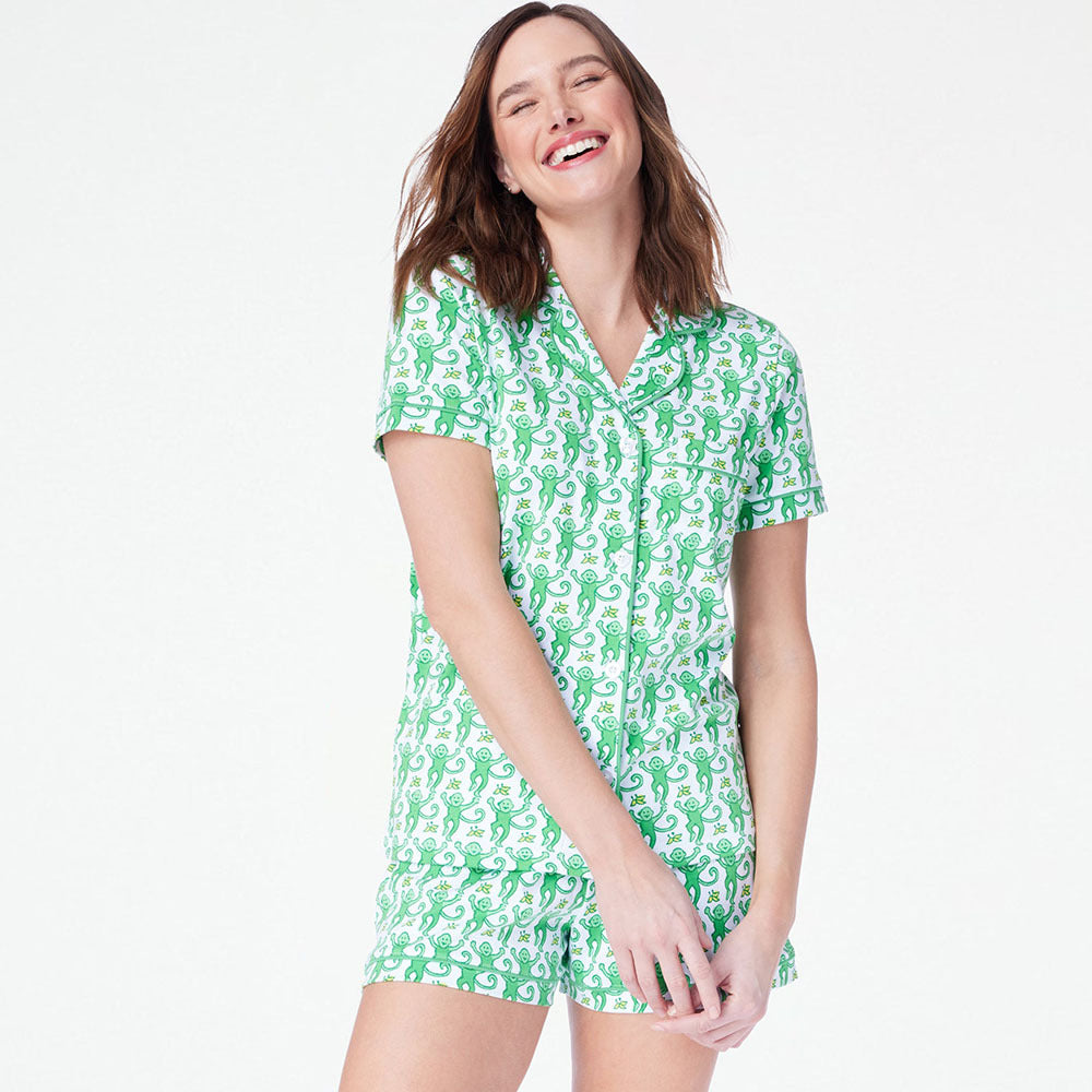 Conjunto de pijama informal con estampado de moda para mujer