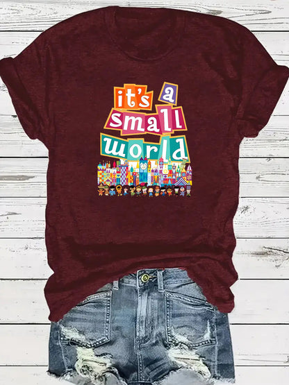 Camiseta estampada casual de moda para mujer