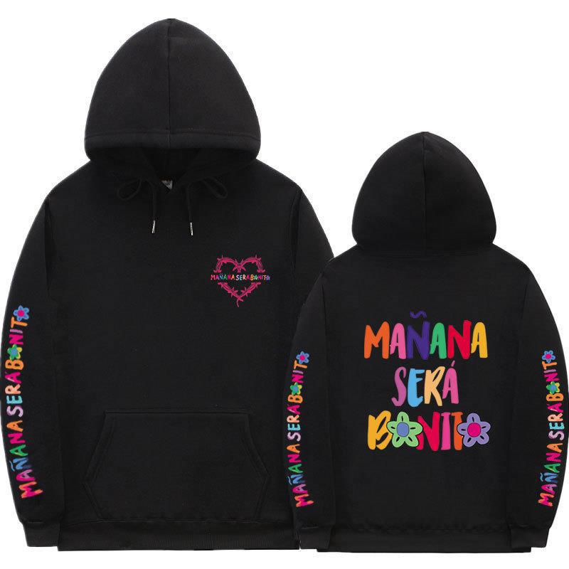 Sudadera con capucha informal con estampado de letras para mujer