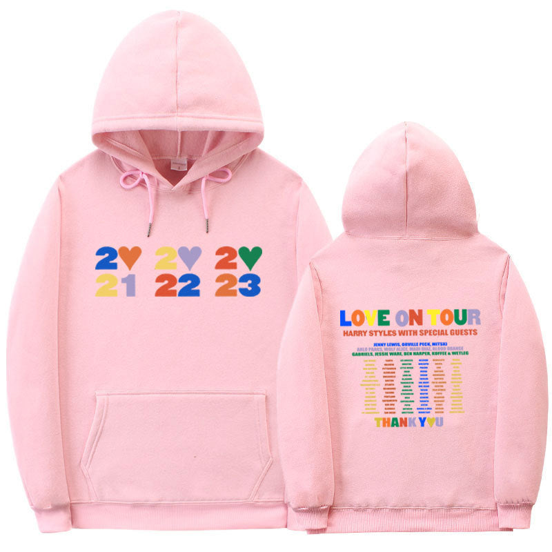 Sudadera con capucha informal con estampado de letras para hombre y mujer