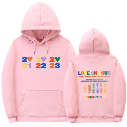 Sudadera con capucha informal con estampado de letras para hombre y mujer