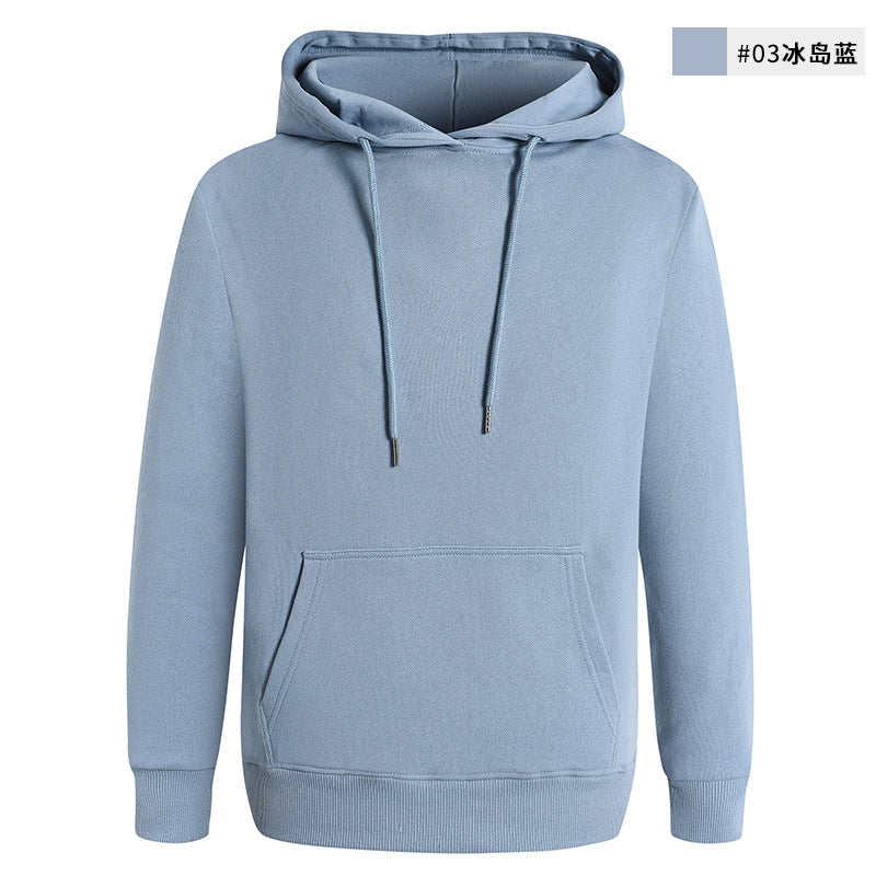 Sudadera unisex informal de color liso en blanco