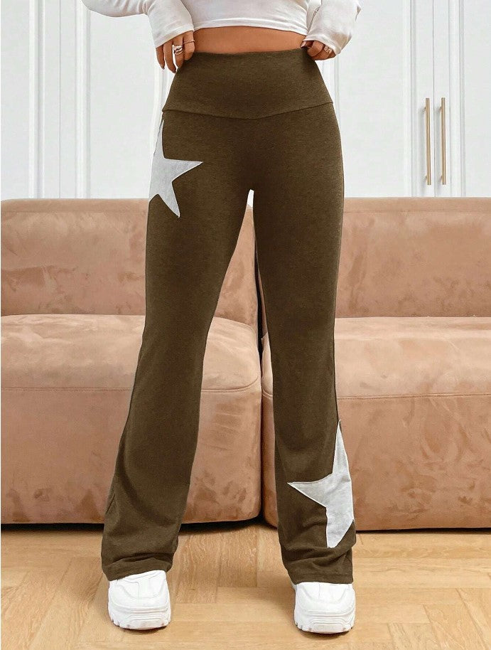 Women Fashion Casual Five-Pointed Stretch Tight High Waist Micro Pants
