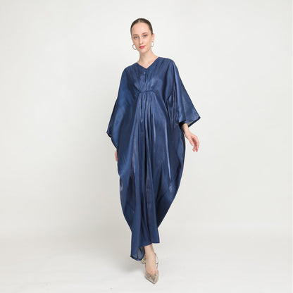 Women Casual Loose Solid Color Abaya Long Sleeve Maxi Dress