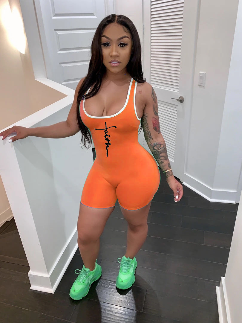 Summer Women Short Casual Sports Rompers