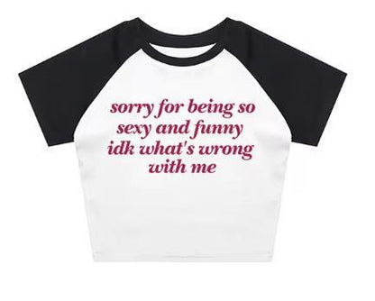 Women Fashion Casual Letter Printed Short-Sleeve T-Shirt