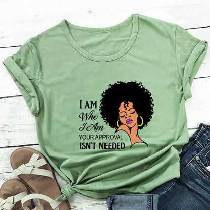 Women Casual Summer Round Neck Graphic Print Short Sleeves Colored T-shirt