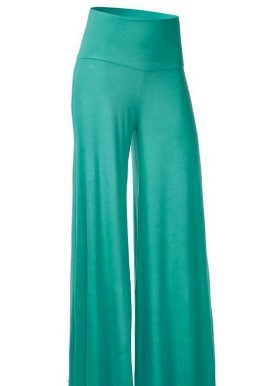 Women Casual Solid Color Wide Leg Pants