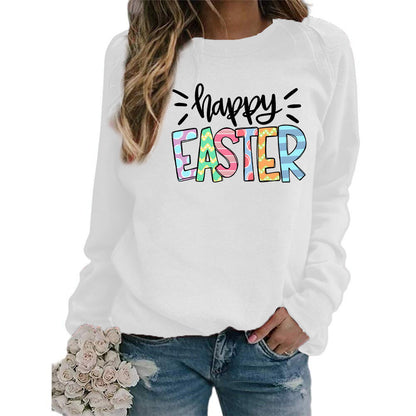 Sudadera con capucha de manga larga y cuello redondo con estampado de letras informal para mujer