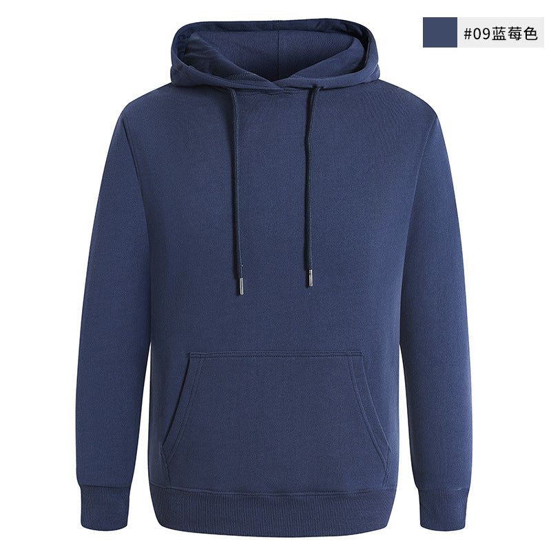 Sudadera unisex informal de color liso en blanco