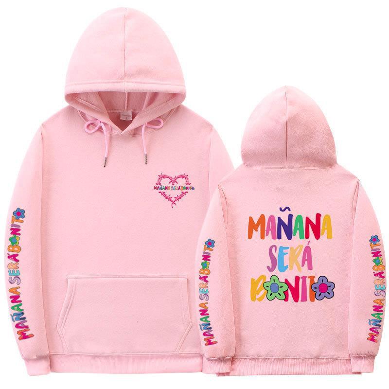 Sudadera con capucha informal con estampado de letras para mujer