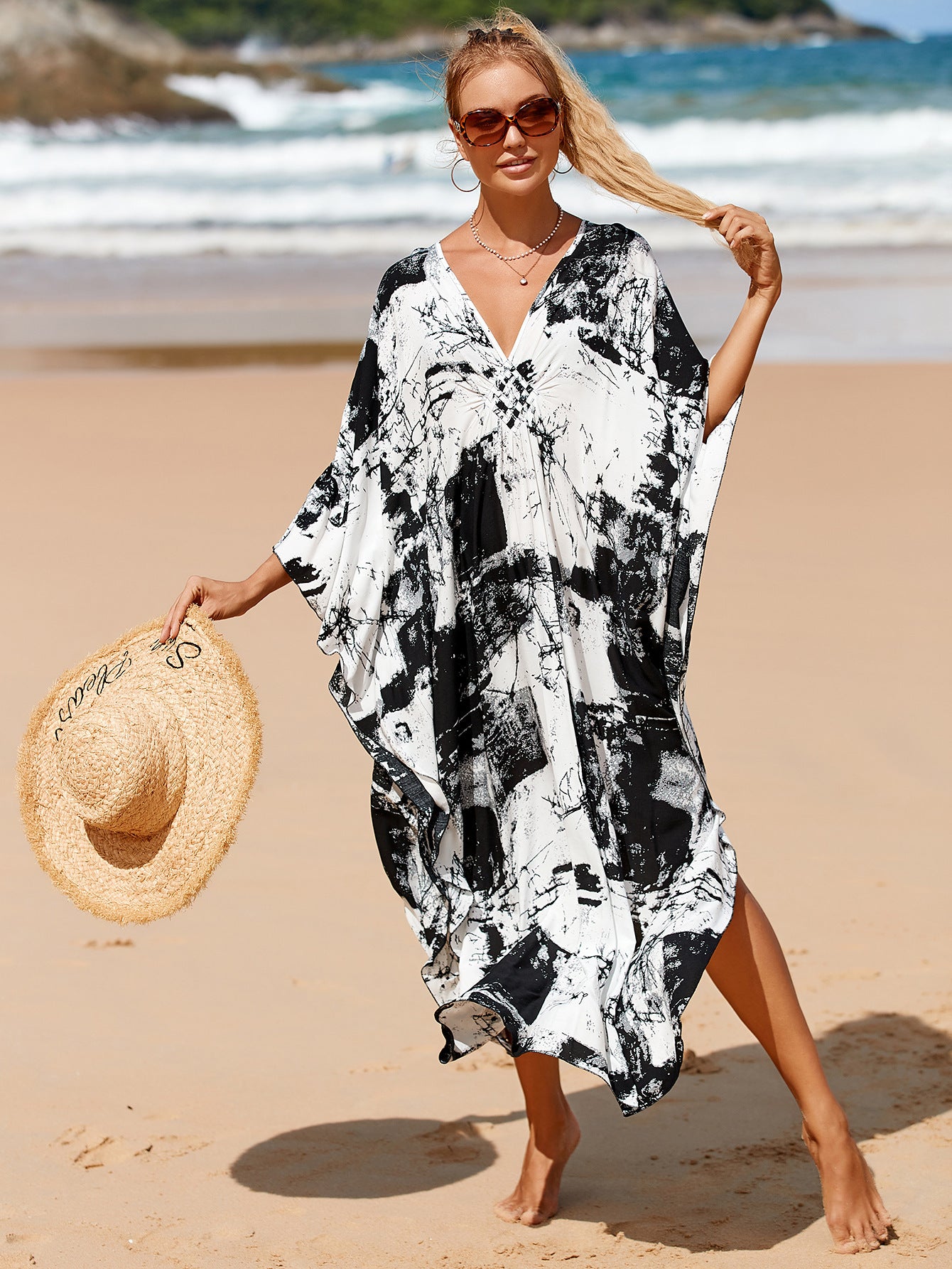 Vestido playero informal para mujer, para vacaciones de verano