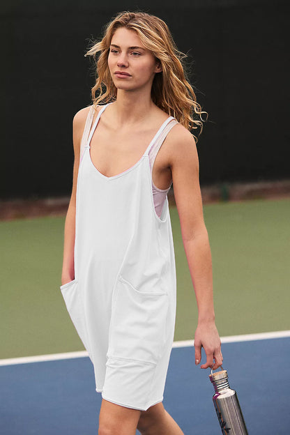 Women'S Fashion Casual Pocket Suspenders Rompers