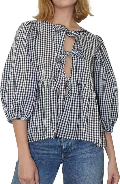Blusas casuales dulces con tirantes y rayas para mujer