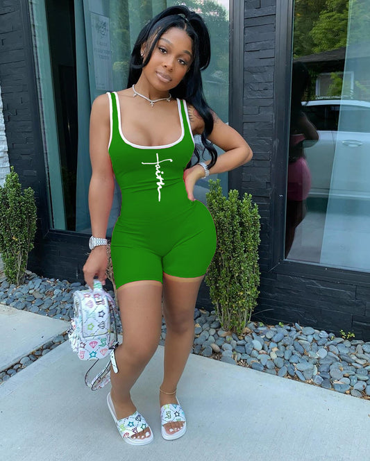 Summer Women Short Casual Sports Rompers