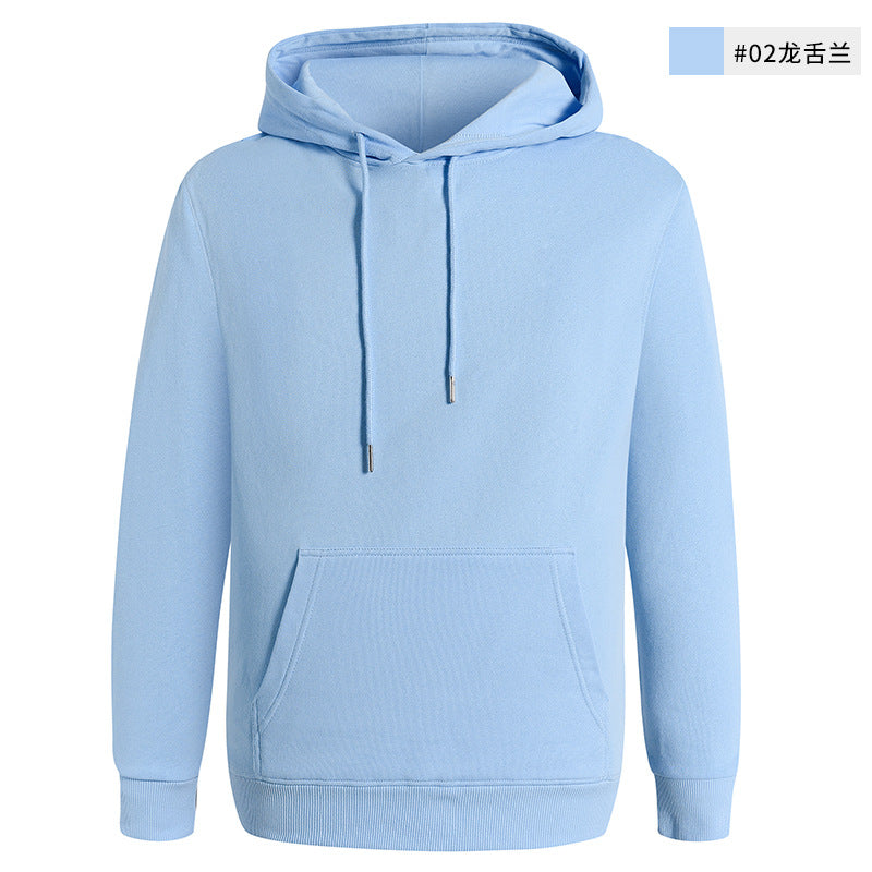 Sudadera unisex informal de color liso en blanco