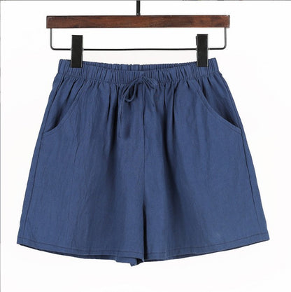 Summer Women Fashion Casual Loose Wide-Leg Shorts