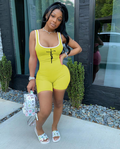 Summer Women Short Casual Sports Rompers