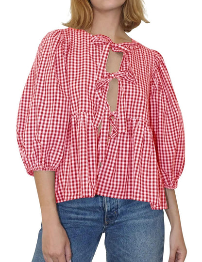 Blusas casuales dulces con tirantes y rayas para mujer