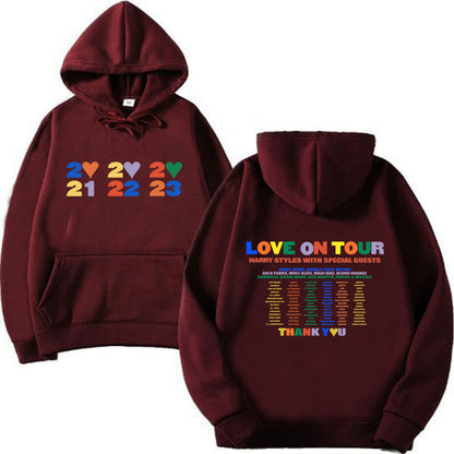 Sudadera con capucha informal con estampado de letras para hombre y mujer