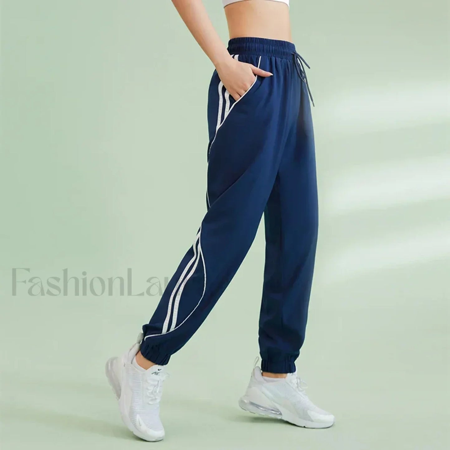 Contrasting Colors Side Pocket Sweatpants