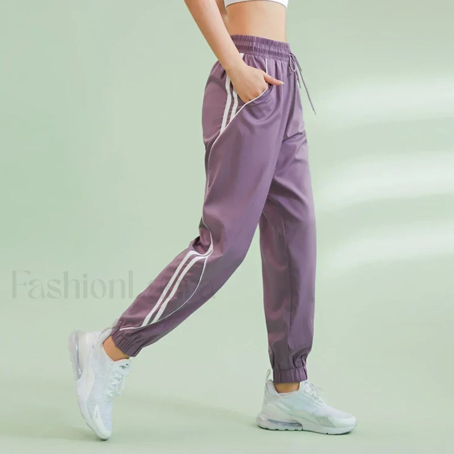 Contrasting Colors Side Pocket Sweatpants
