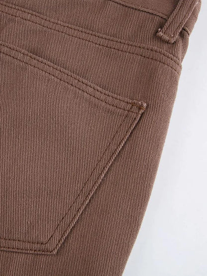 Corduroy Straight Leg Pants