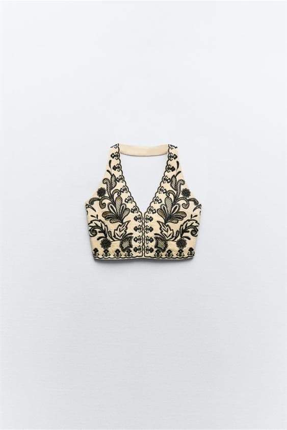 Conjunto de falda floral bordada Cornelia