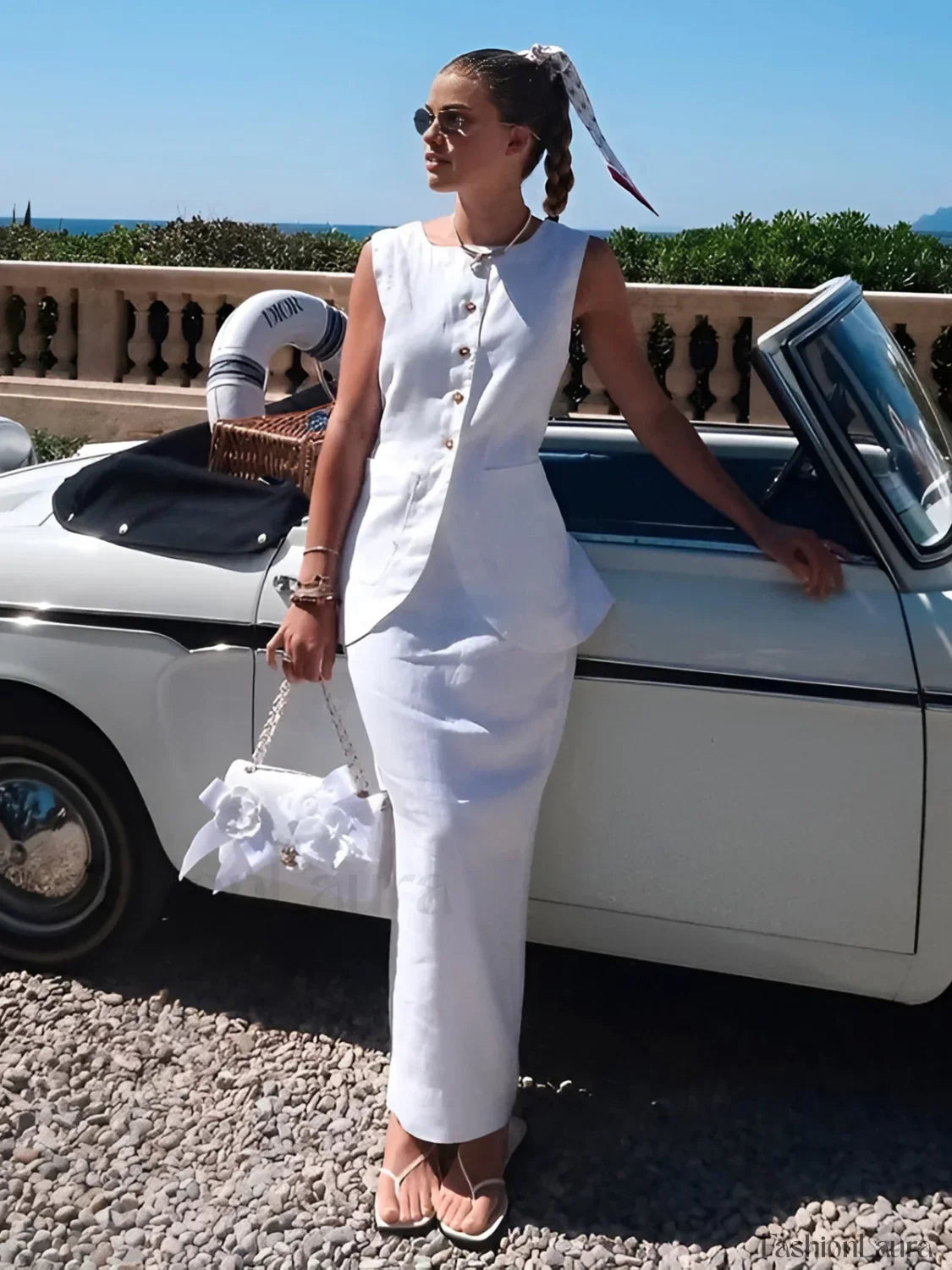 Cotton Blends Graceful Skirt Set