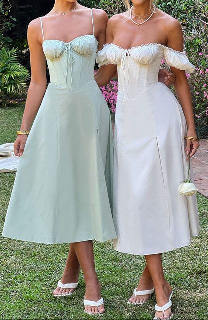 Daniela Midi Dress - Ivory