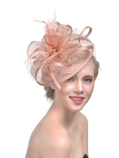 Hair Clip Party Party Solid Color Headwear / Black / Yellow / Red / Blue / Purple for Women