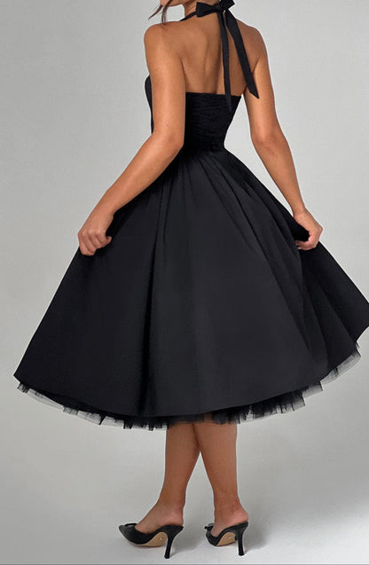 Nicole Midi Dress - Black