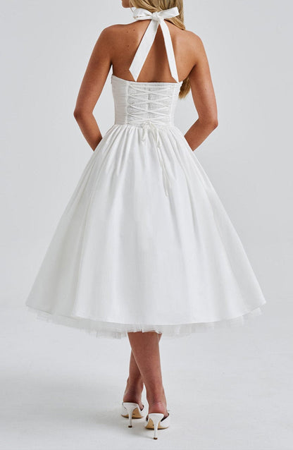 Chloe Midi Dress - Ivory