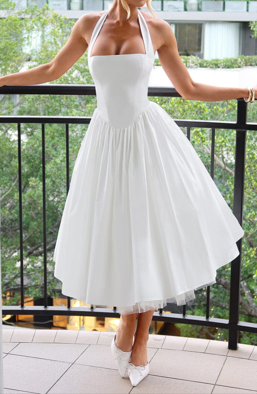 Chloe Midi Dress - Ivory