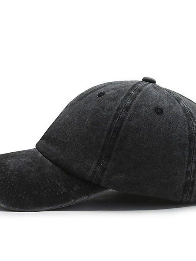 Baseball Cap Adjustable Buckle Pure Color Sports for Women