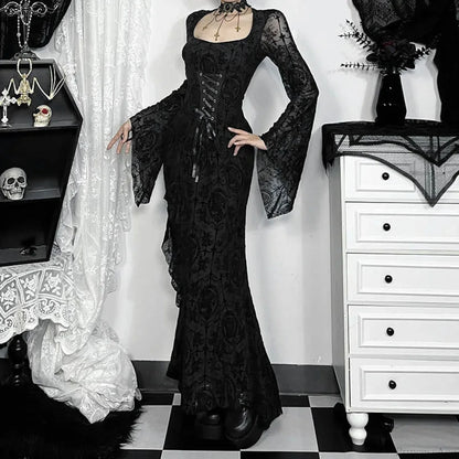 Cross Soft Long Sleeved Midi Dress