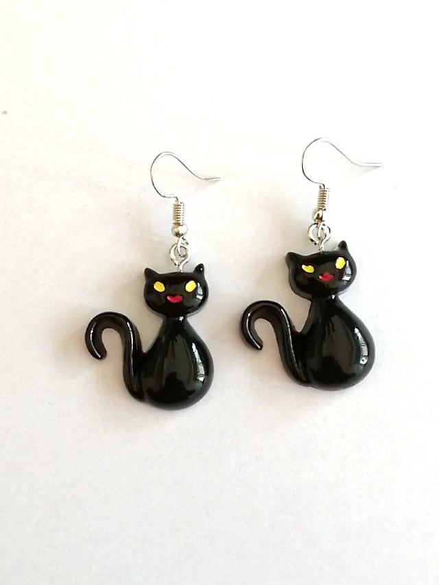 Earrings Vintage Halloween Cat Earring for Women