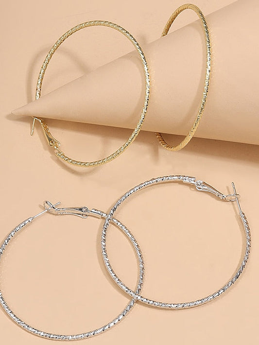 2 Pairs Earrings For Daily Date Beach Alloy Drop for Women