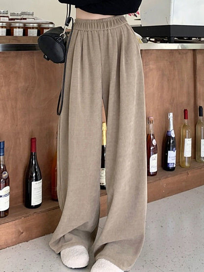 Solid Color Pocket Sweatpants