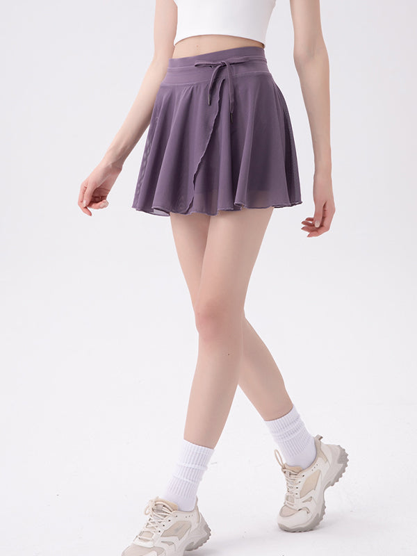 High Waist Quick Drying Exercise Mini Skirts