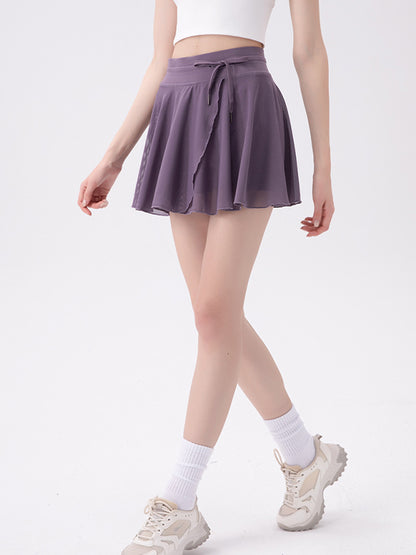 High Waist Quick Drying Exercise Mini Skirts
