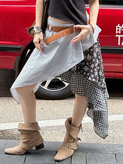 Niche Wasteland Style Street Maxi Skirt