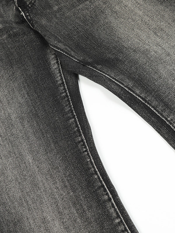 Washed Polished Flare Jeans