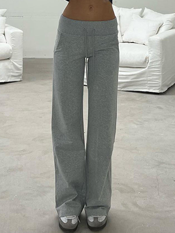 Solid Color Flare Leg Pants