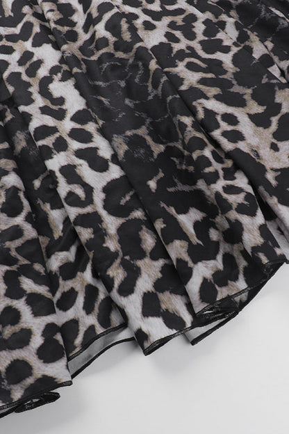 Leopard Print Sexy Slip Dress Party Dress