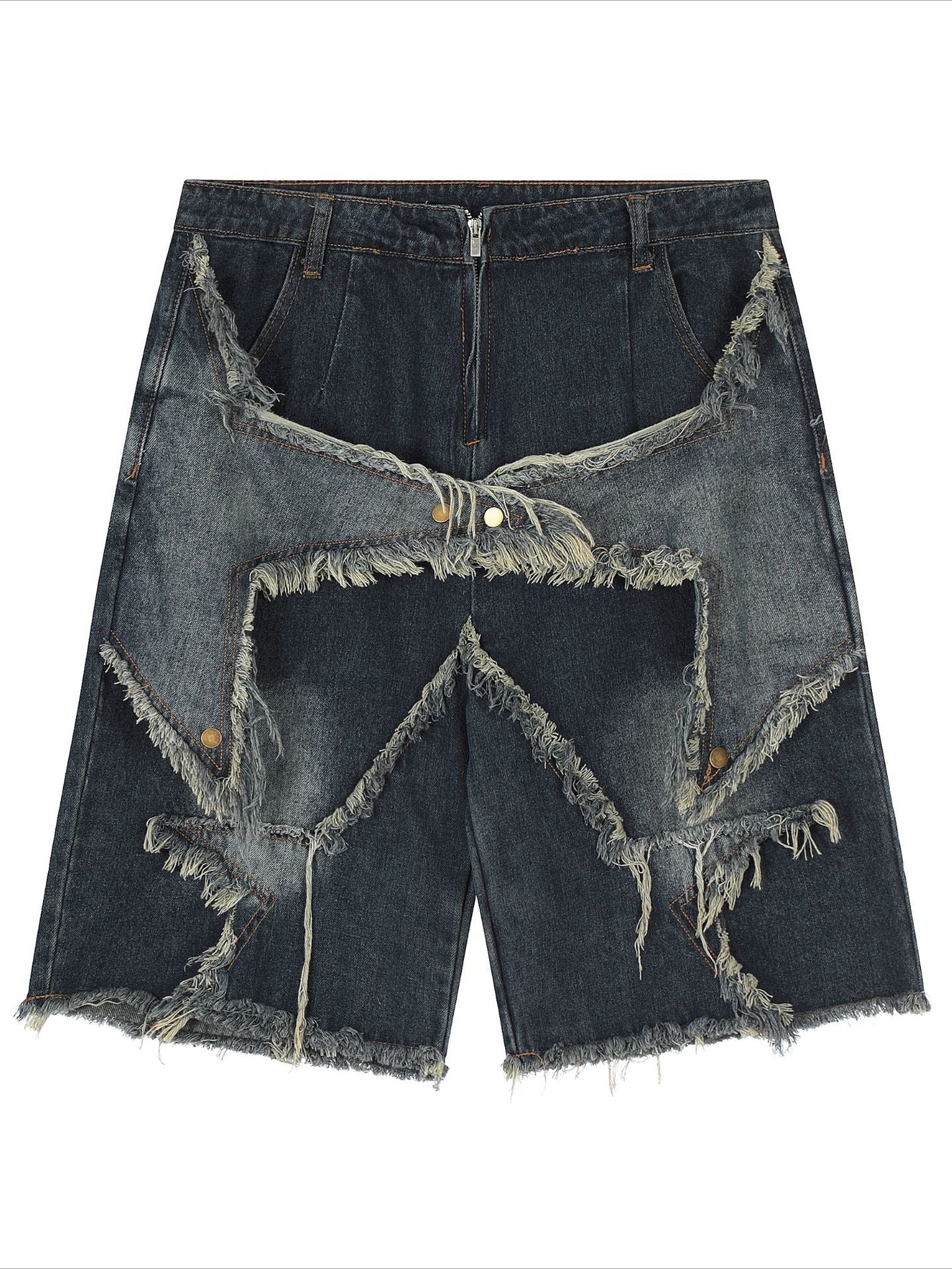 Vintage Star Loose Capri Shorts