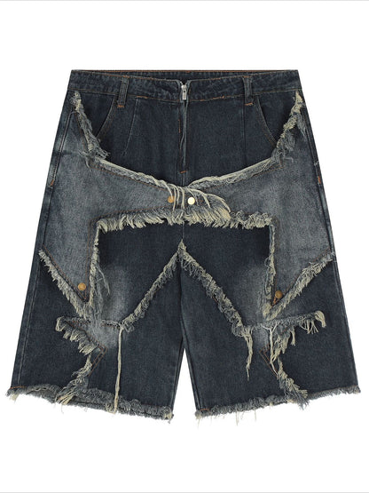 Vintage Star Loose Capri Shorts